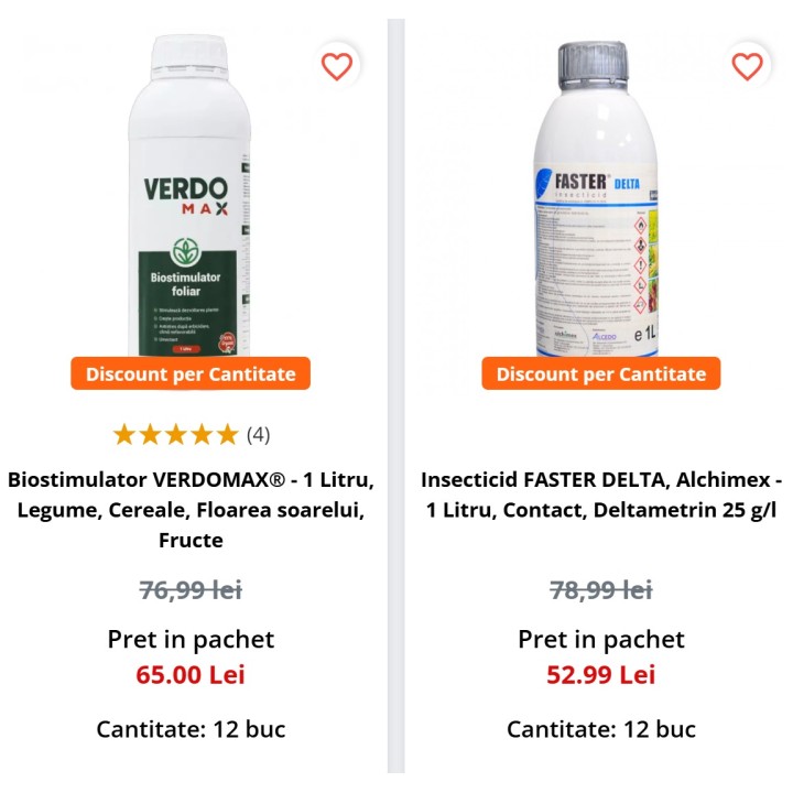 Pachet SMART-MIX 144 - FASTER DELTA 12 L + VERDOMAX 12 L
