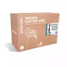 Set 3 borcane Kilner cu clip de 2l/68 oz, capace vid, pompa AIRTENDER