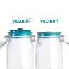 Set 3 borcane Kilner cu clip de 0.5l/17 oz, capace vid, pompa AIRTENDER
