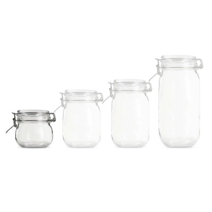 Set 3 borcane Kilner cu clip de 0.5l/17 oz, capace vid, pompa AIRTENDER Set 3 borcane Kilner cu clip de 0.5l/17 oz, capace vid, pompa AIRTENDER