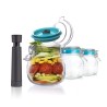 Set 3 borcane Kilner cu clip de 0.5l/17 oz, capace vid, pompa AIRTENDER