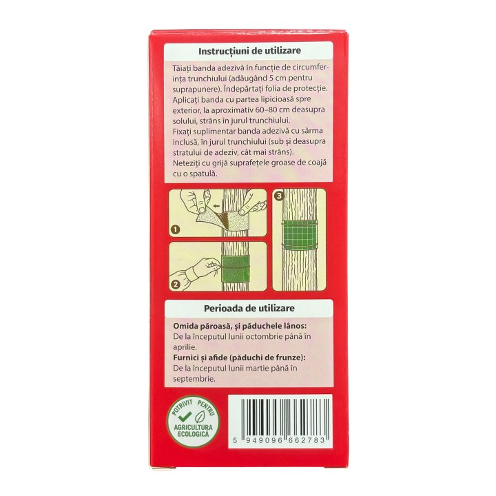 Banda lipicioasa pentru pomi MAT - 14 cm x 5 m Banda lipicioasa pentru pomi MAT - 14 cm x 5 m