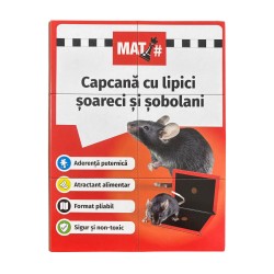 Capcana cu lipici pentru soareci si sobolani tip carte MAT, 16,8 x 22 cm, atractanti alimentari