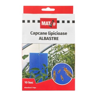 Capcane lipicioase albastre MAT# - set 10 placi, TRIPS Capcane lipicioase albastre MAT# - set 10 placi, TRIPS