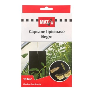 Capcane lipicioase negre MAT# - set 10 placi, Tuta Absoluta Capcane lipicioase negre MAT# - set 10 placi, Tuta Absoluta