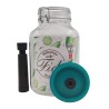 Borcan BORMIOLIO cu clip de 3 litri, capac vid, pompa AIRTENDER