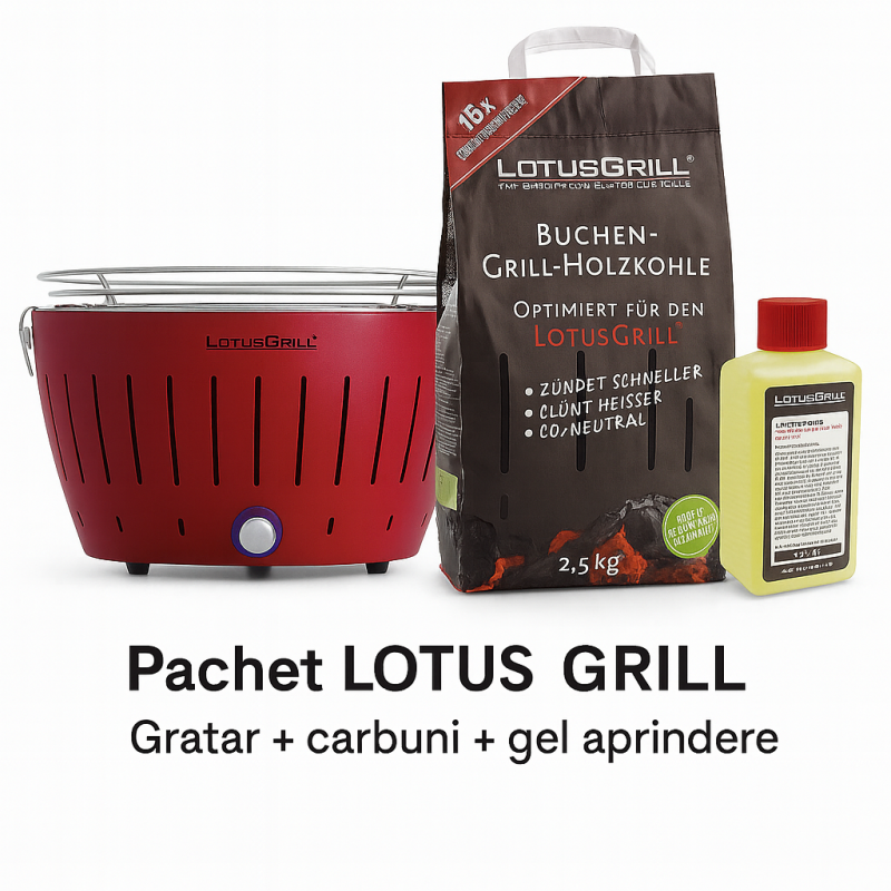Pachet SMART-MIX 175 LOTUS GRILL CLASSIC ROSU