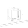 Focar electric TAGU POWERFLAME - 23 inch + Kit de instalare