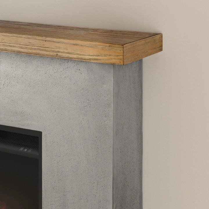 Semineu electric TAGU ROLF CONCRETE GREY PowerFlame - Gri Semineu electric TAGU ROLF CONCRETE GREY PowerFlame - Gri