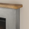 Semineu electric TAGU ROLF CONCRETE GREY PowerFlame - Gri