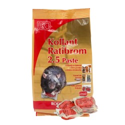 Raticid RATIBROM 2.5 PASTA Rosie - 150 g, Kollant, Bromadiolone, Momeala Sobolani si Soareci