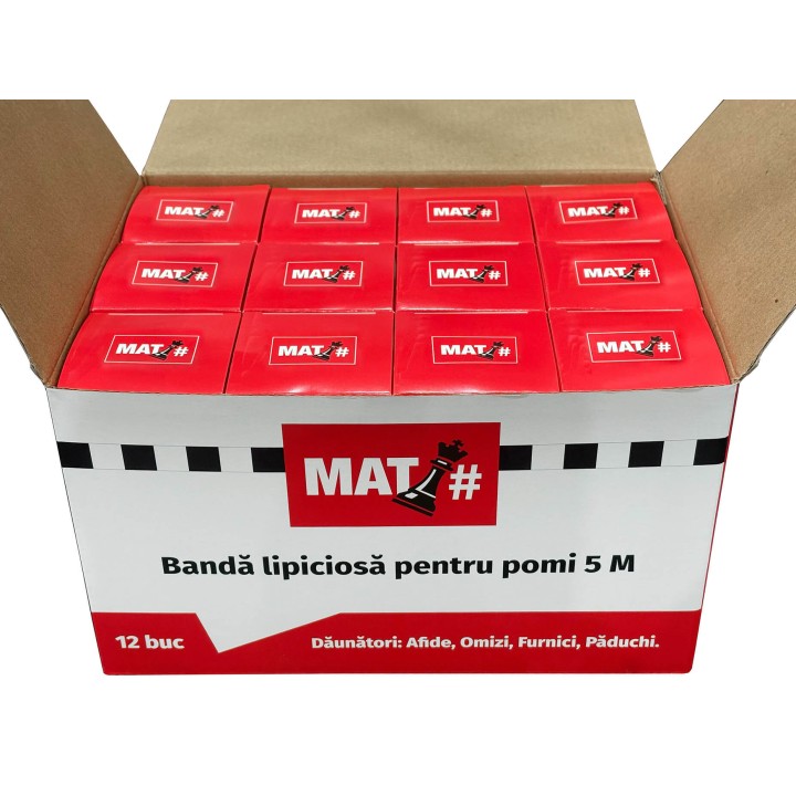 Banda lipicioasa pentru pomi MAT - 14 cm x 5 m Banda lipicioasa pentru pomi MAT - 14 cm x 5 m