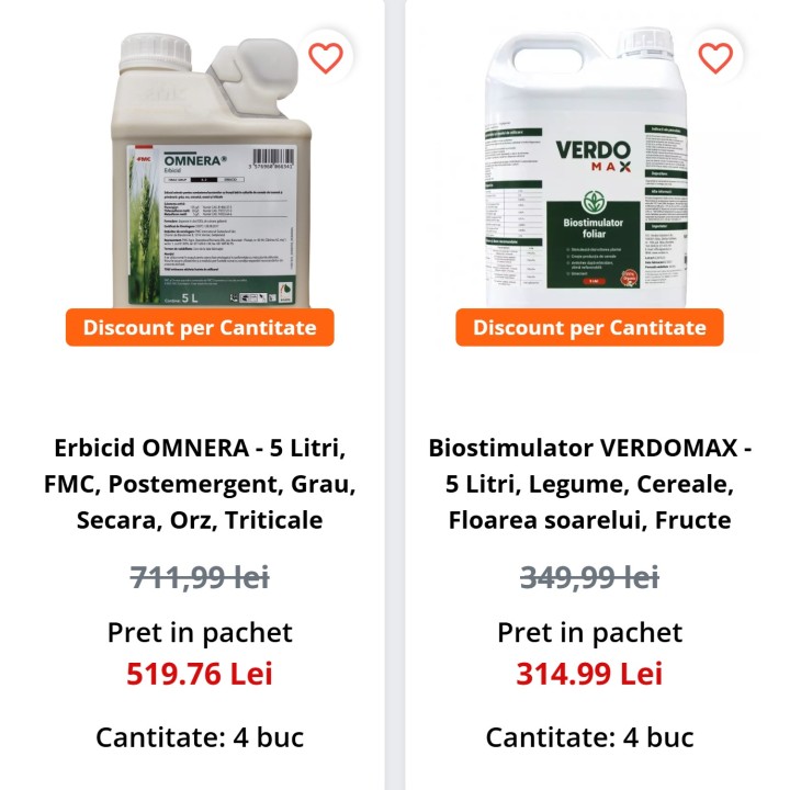 Pachet SMART-MIX 137 - Erbicid OMNERA 20 L + VERDOMAX 20 L Pachet SMART-MIX 137 - Erbicid OMNERA 20 L + VERDOMAX 20 L