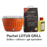 Pachet SMART-MIX 188 - LOTUS GRILL CLASSIC PORTOCALIU + Sac carbuni + Gel aprindere