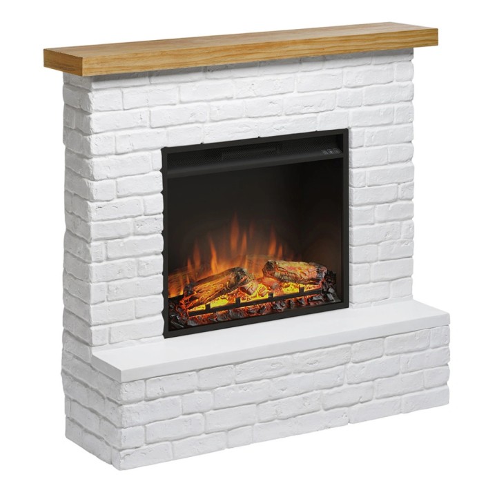 Semineu electric TAGU ROLF BRICK WHITE PowerFlame - Alb Semineu electric TAGU ROLF BRICK WHITE PowerFlame - Alb