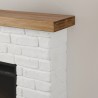 Semineu electric TAGU ROLF BRICK WHITE PowerFlame - Alb
