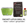 Pachet SMART-MIX 193 - LOTUS GRILL XL VERDE LIME + Sac carbuni + Gel aprindere