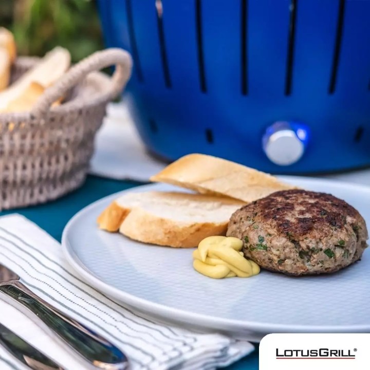 Pachet SMART-MIX 194 - LOTUS GRILL XL ALBASTRU + Carbuni + Gel