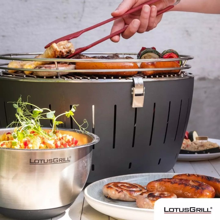 Pachet SMART-MIX 195 - LOTUS GRILL XL ANTRACIT + Carbuni + Gel