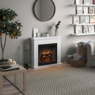 Semineu electric TAGU FRODE PURE WHITE PowerFlame 2 - Alb