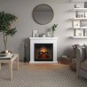 Semineu electric TAGU FRODE PURE WHITE PowerFlame 2 - Alb