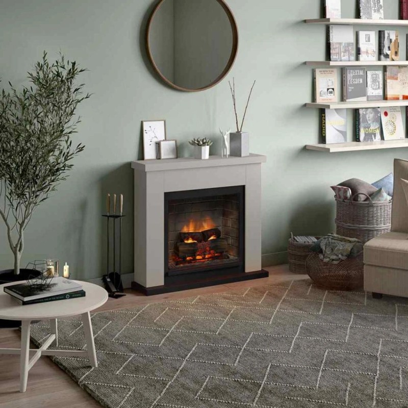 Semineu electric TAGU FRODE LIGHT BEIGE PowerFlame 2 - Bej