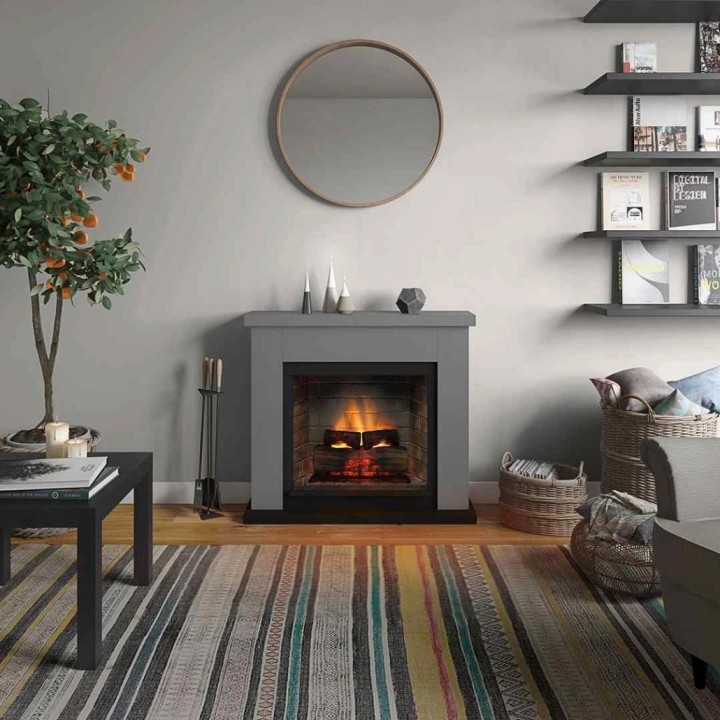 Semineu electric TAGU FRODE SOLID GREY PowerFlame 2 - Gri Semineu electric TAGU FRODE SOLID GREY PowerFlame 2 - Gri