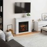 Semineu electric TAGU LARSEN PURE WHITE PowerFlame 2 - Alb
