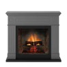 Semineu electric TAGU LARSEN SOLID GREY PowerFlame 2 - Gri