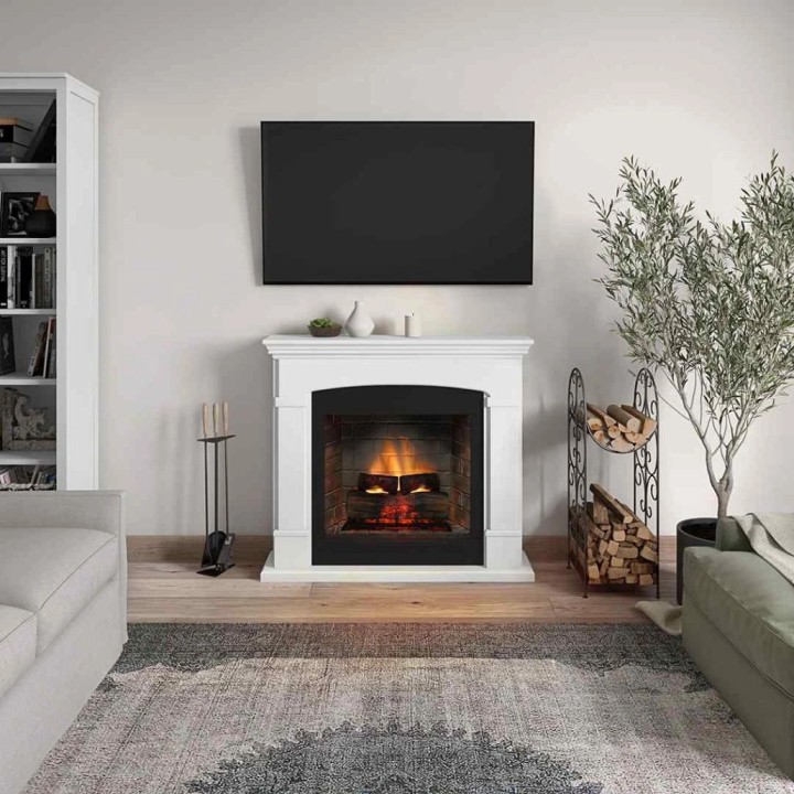 Semineu electric TAGU HELMI PURE WHITE PowerFlame 2 - Alb Semineu electric TAGU HELMI PURE WHITE PowerFlame 2 - Alb
