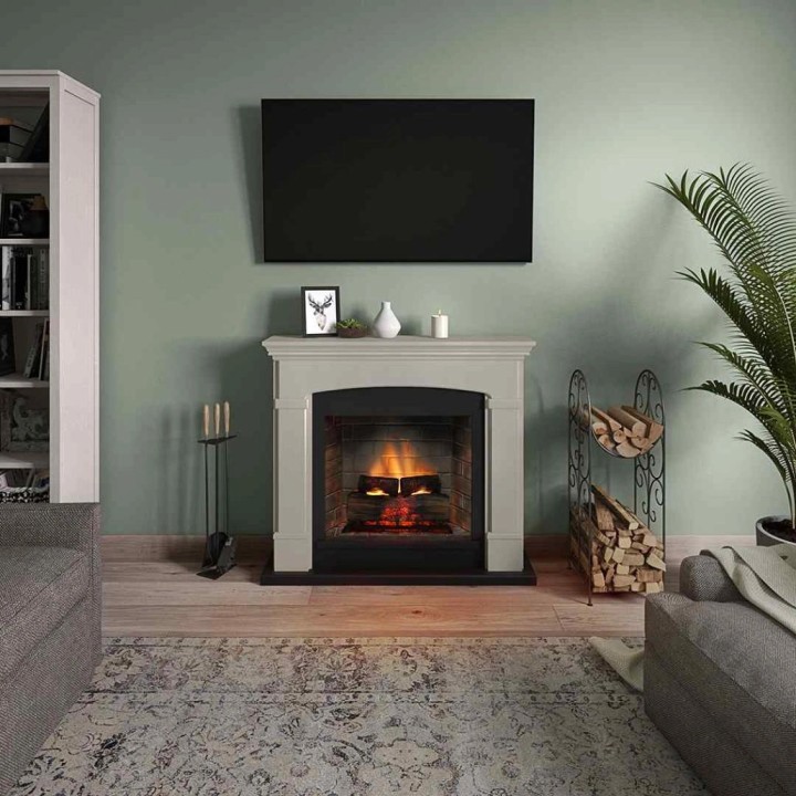 Semineu electric TAGU HELMI LIGHT BEIGE PowerFlame 2 - Bej Semineu electric TAGU HELMI LIGHT BEIGE PowerFlame 2 - Bej