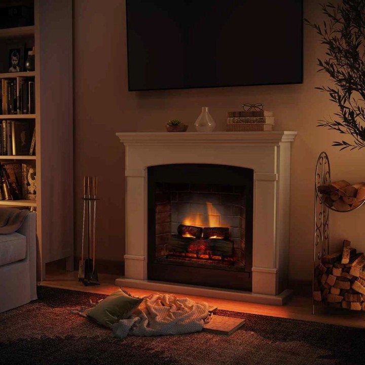 Semineu electric TAGU HELMI LIGHT BEIGE PowerFlame 2 - Bej Semineu electric TAGU HELMI LIGHT BEIGE PowerFlame 2 - Bej