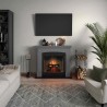 Semineu electric TAGU HELMI SOLID GREY PowerFlame 2 - Gri