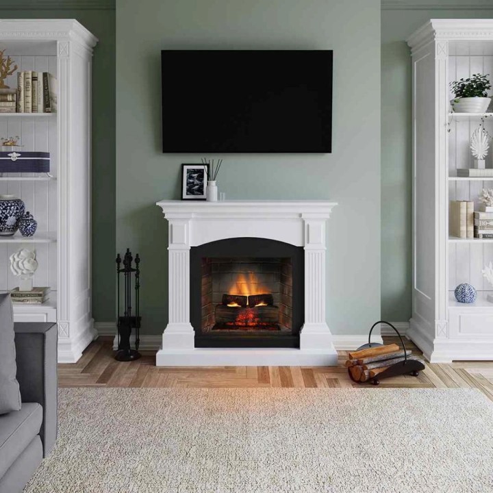 Semineu electric TAGU MAGNA PURE WHITE PowerFlame 2 - Alb Semineu electric TAGU MAGNA PURE WHITE PowerFlame 2 - Alb