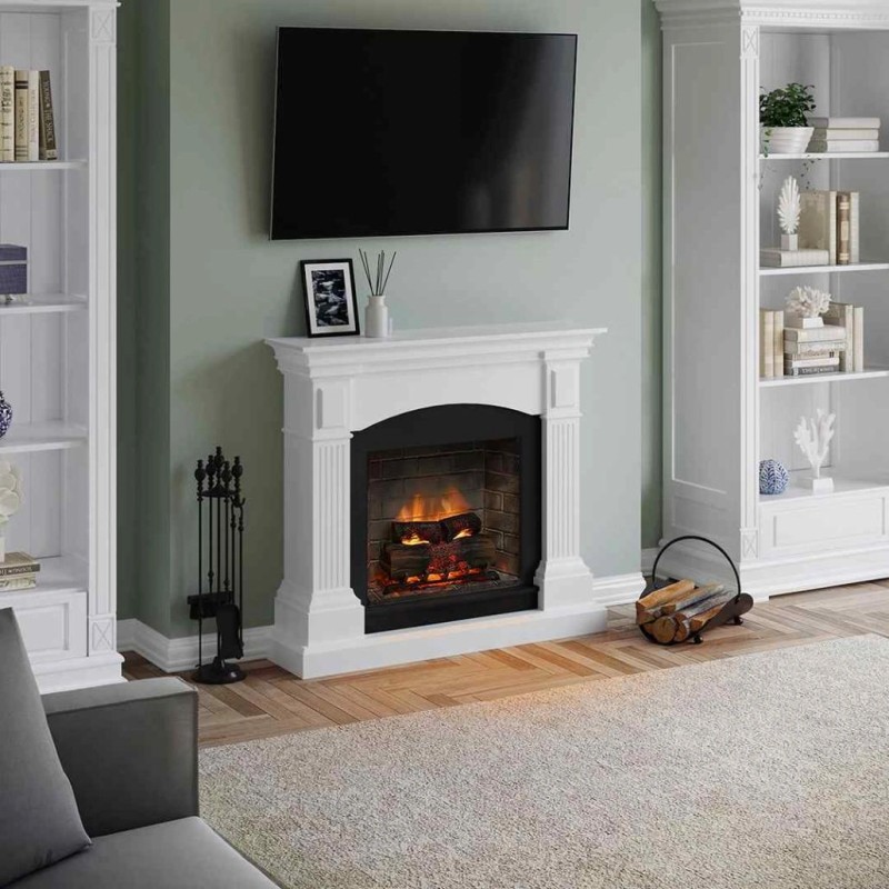 Semineu electric TAGU MAGNA PURE WHITE PowerFlame 2 - Alb