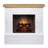 Semineu electric TAGU ROLF BRICK WHITE PowerFlame 2 - Alb