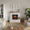 Semineu electric TAGU ROLF BRICK WHITE PowerFlame 2 - Alb