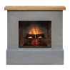 Semineu electric TAGU ROLF CONCRETE GREY PowerFlame 2 - Gri