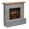 Semineu electric TAGU ROLF CONCRETE GREY PowerFlame 2 - Gri