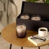 Set 3 lumanari cu trosnet si miros de semineu TAGU CANDLEPLACE