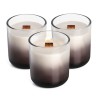 Set 3 lumanari cu trosnet si miros de semineu TAGU CANDLEPLACE