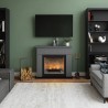 Semineu decorativ cu lumanari TAGU LARSEN SOLID GREY ZenFlame - Gri