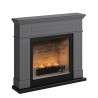 Semineu decorativ cu lumanari TAGU LARSEN SOLID GREY ZenFlame - Gri
