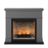Semineu decorativ cu lumanari TAGU LARSEN SOLID GREY ZenFlame - Gri