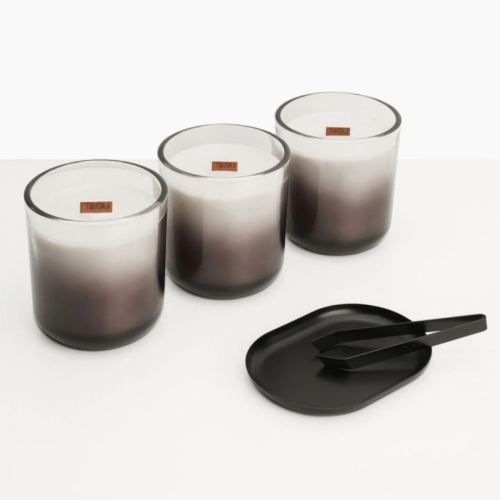 Semineu decorativ cu lumanari TAGU LARSEN DEEP BLACK ZenFlame