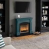 Semineu decorativ cu lumanari TAGU MAGNA SOFT TURQUOISE ZenFlame - Turcoaz