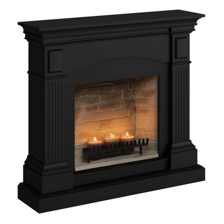 Semineu decorativ cu lumanari TAGU MAGNA DEEP BLACK ZenFlame