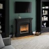 Semineu decorativ cu lumanari TAGU MAGNA DEEP BLACK ZenFlame - Negru