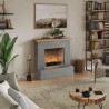Semineu decorativ cu lumanari TAGU ROLF CONCRETE GREY ZenFlame - Gri