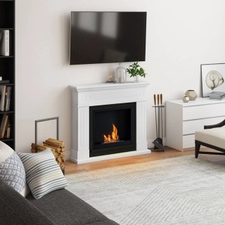 Semineu cu bioetanol TAGU LARSEN PURE WHITE FreeFlame